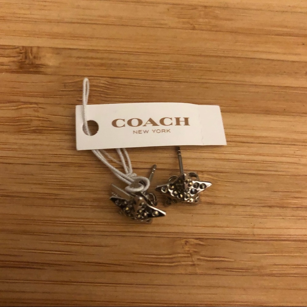NEW Coach star earring set